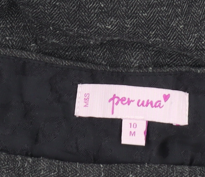Womens UK Size 10 Marks and Spencer Regular Fit Grey Trousers