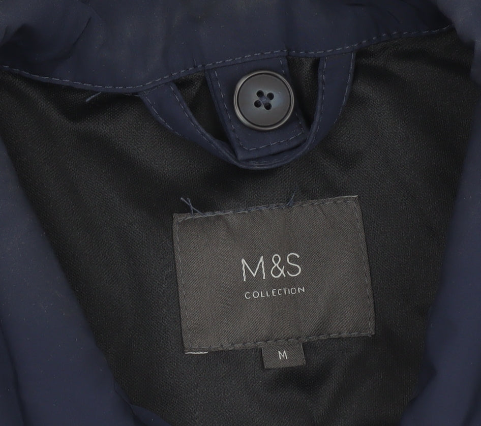 Mens UK Size M Marks and Spencer Blue Basic Jacket