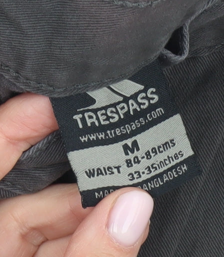 Trespass Men's Grey Cargo Shorts M - Stylish & Functional