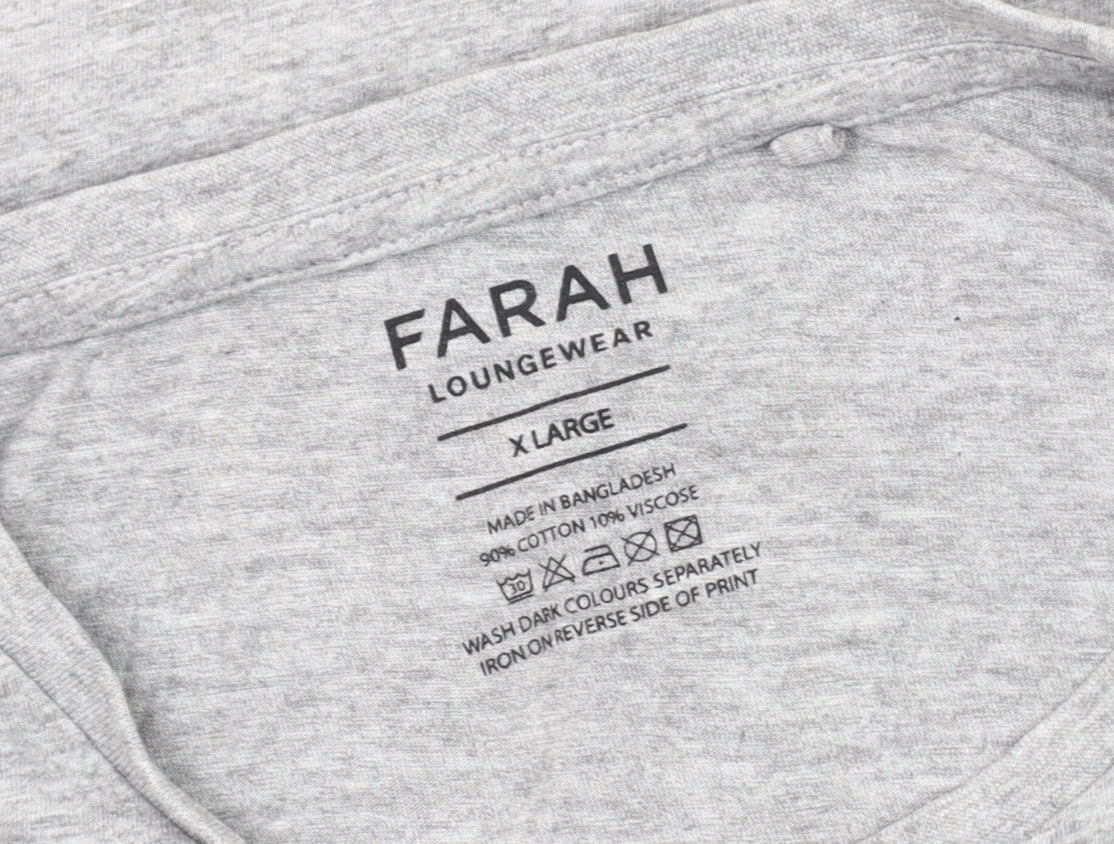 Mens UK Size XL Farah Grey T-Shirt