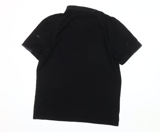 Lyle & Scott Men's Black Polo - Medium, Casual Style
