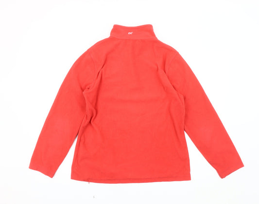 Regatta Women's Red Fleece Sweatshirt Size 12