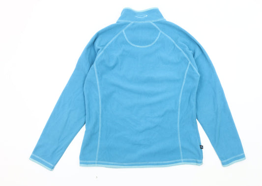 Womens UK Size 14 Mountainlife Blue Full Zip Sweatshirt