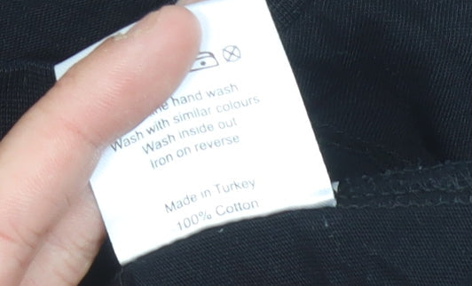 NICCE Black Men’s T-Shirt - Size S - Logo Accent