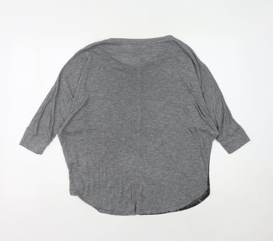 Abercrombie & Fitch Grey Women's Top S 3/4 Sleeve