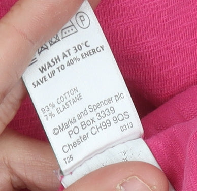 Marks and Spencer Women's Pink Shift Dress Size 10