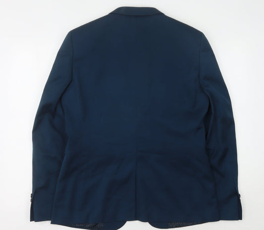 Mens UK Size 40 Burton Regular Blue Suit Jacket