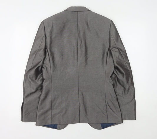 Mens UK Size 36 ventuno 21 Regular Grey Suit Jacket