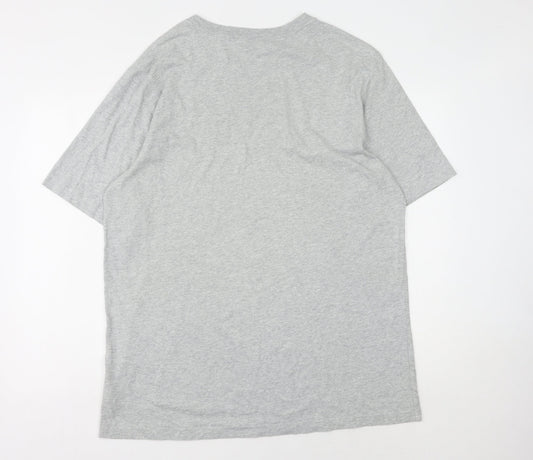 Lands' End Men's Grey Crew Neck T-Shirt L