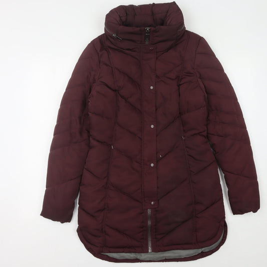 Womens UK Size 8 NEXT Red Puffer Jacket