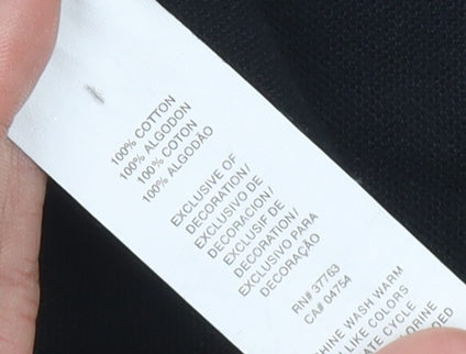 Penguin Men's Black Slim Fit Polo Shirt - Medium