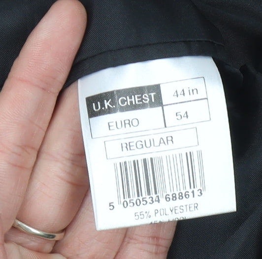 Mens UK Size 44 Burton Regular Black Suit Jacket