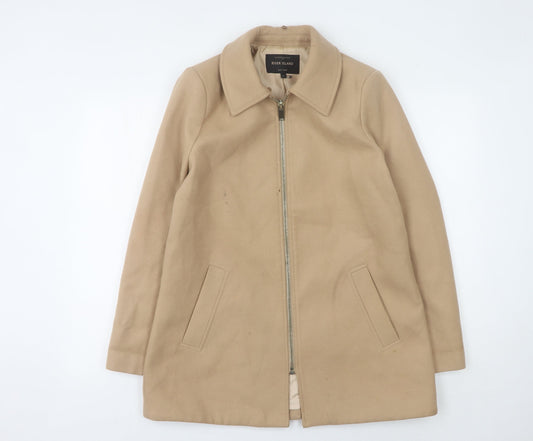River Island Women's Beige Coat Size 12, Autumn Casual