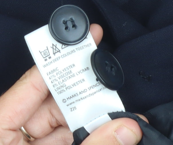 Marks & Spencer Women's Black Blazer UK 16 Lined