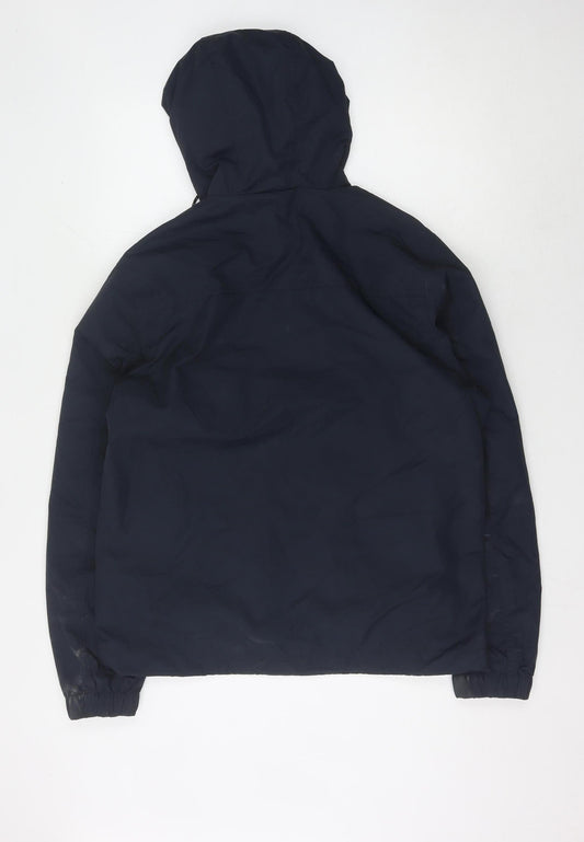 Mens UK Size M H&M Blue Windbreaker Coat