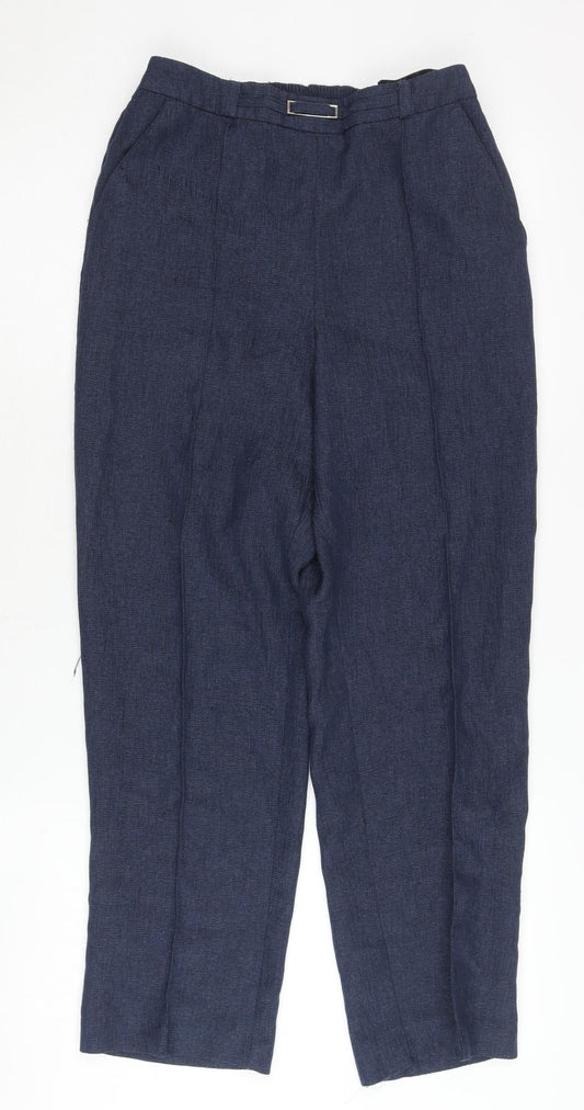 Womens UK Size 10 Honor Millburn Regular Fit Straight Blue Trousers