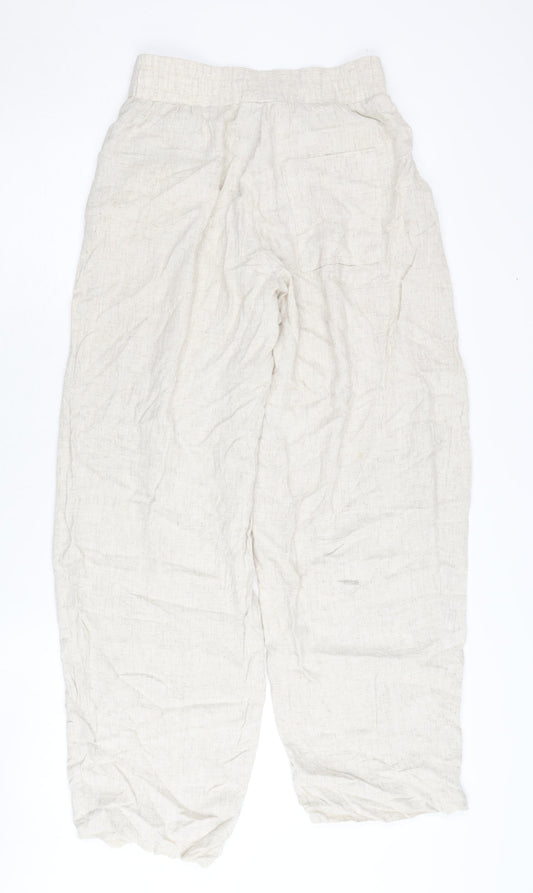 Topshop Women's Ivory Trousers Size 8