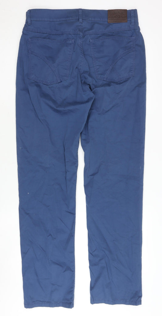 Brax Men's Blue Trousers Size 32
