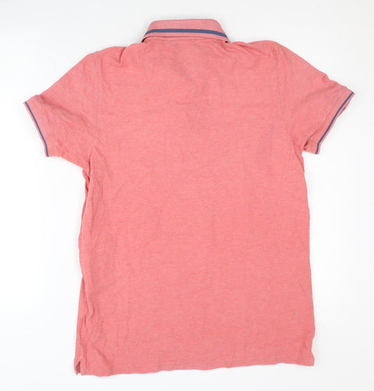 Ben Sherman Men's pink Polo shirt, Size Medium.