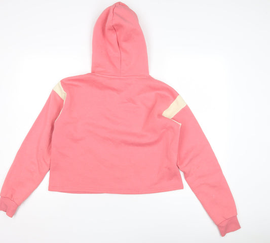 Fila Women’s Pink Logo Hoodie, Size S, Casual Pullover