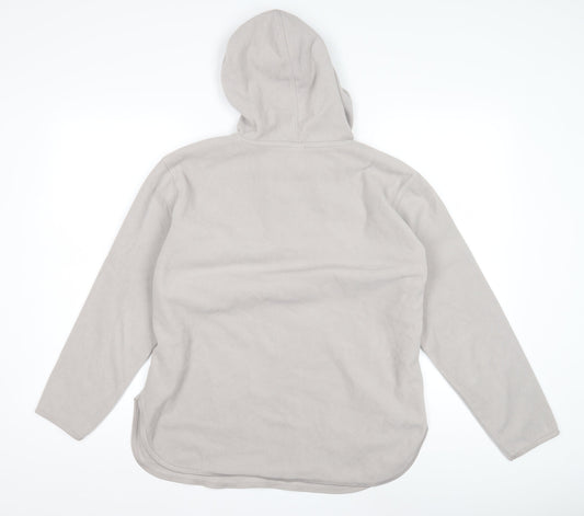 H&M Grey Unisex Pullover Hoodie, Size 42, Regular Fit