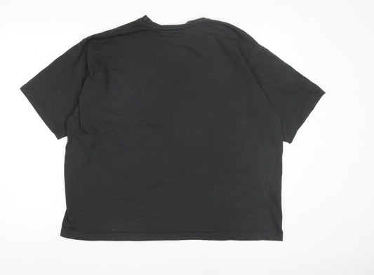 Basics Men's Black Short Sleeve Polo Shirt - Large