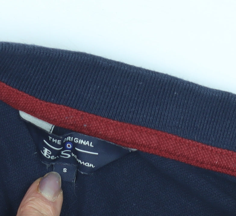 Ben Sherman Men's Blue Polo Shirt, Size Small.