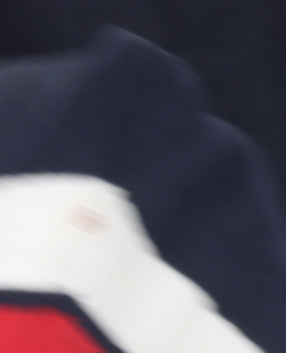 Boston Crew Men's XL Blue Striped Long Sleeve Polo