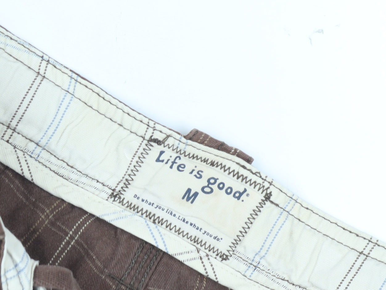 Life is good Men's Brown Cargo Shorts M