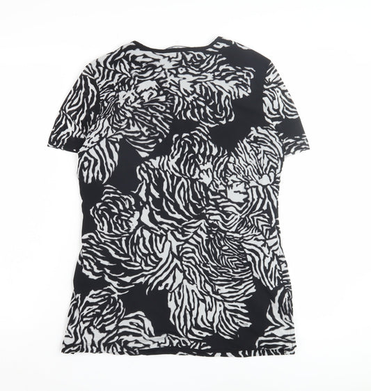 Betty Barclay Women's Black Animal Print T-Shirt Size 16