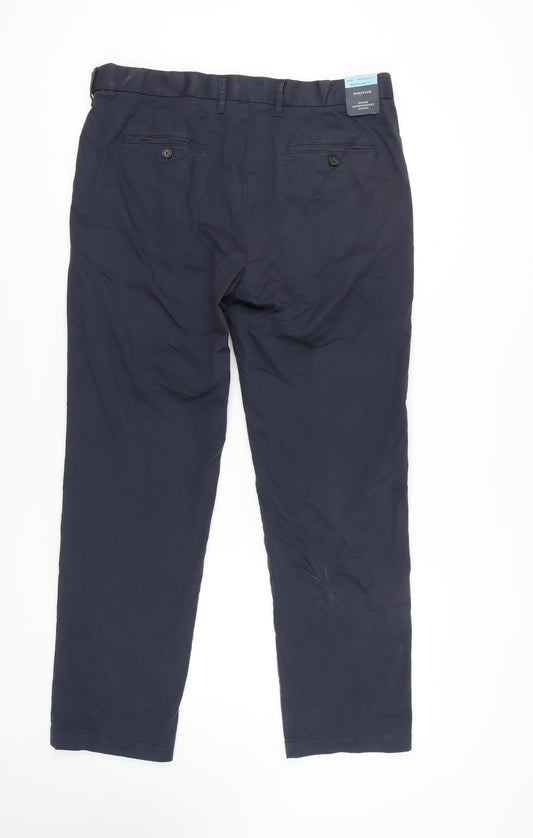 Marks & Spencer Men's Blue Chino Trousers 36R