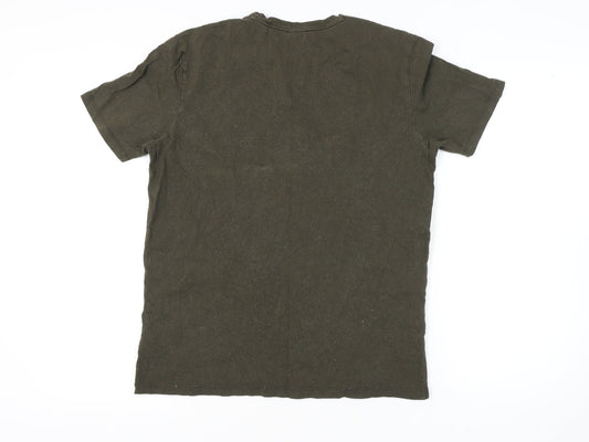 Mens UK Size M HUGO BOSS Green T-Shirt