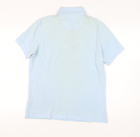 Barbour Men’s Blue Polo Sky Blue Medium