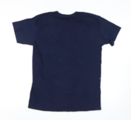 Star Wars Men's Blue Large Christmas Graphic T-Shirt