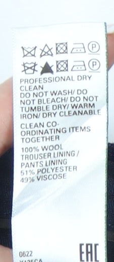 Marks and Spencer Men's Blue Wool Trousers, Size 42 REG