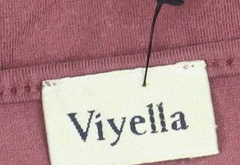 Womens UK Size M Viyella Purple Basic T-Shirt