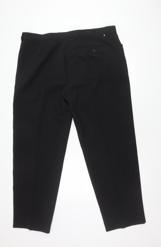 Farah Men's Black Trousers Size 44 Regular