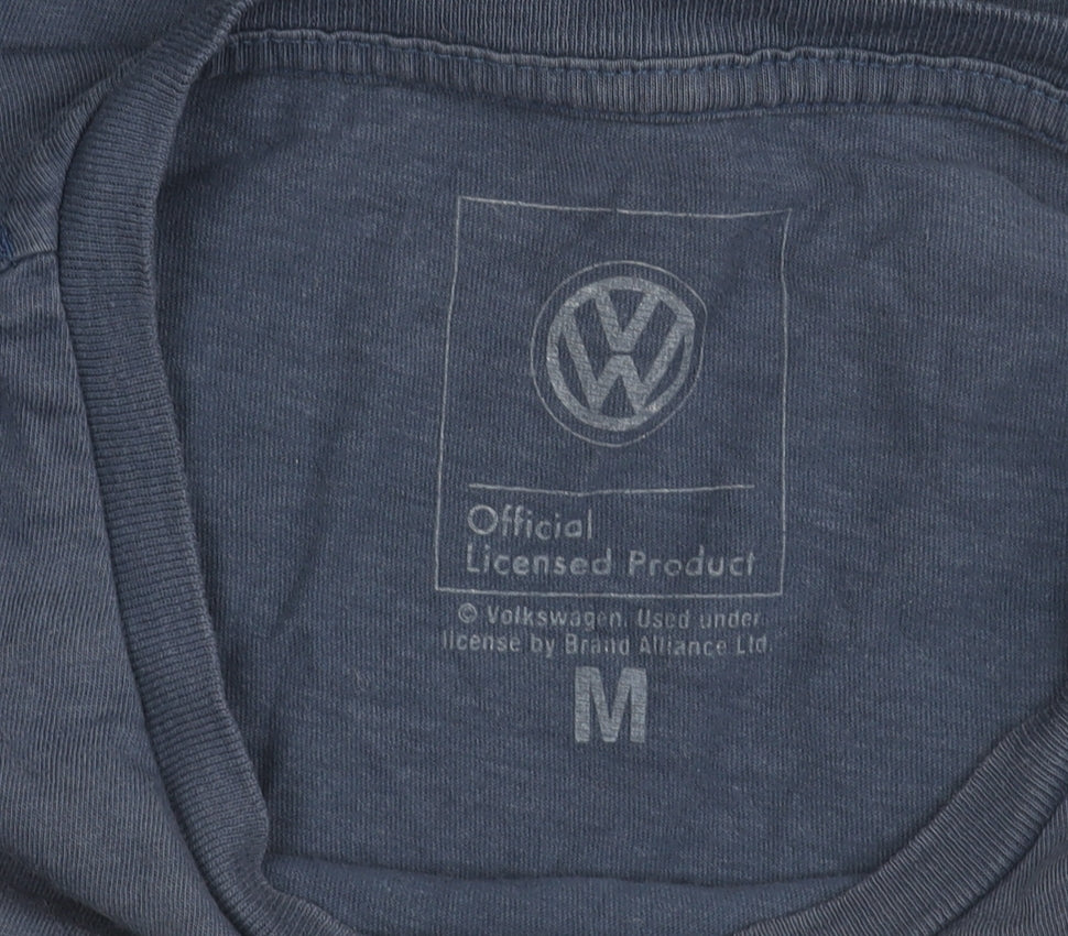Tu Men's Blue Volkswagen Graphic T-Shirt Size M