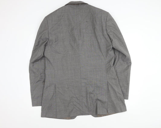 Mens UK Size 42 Burton Regular Grey Suit Jacket