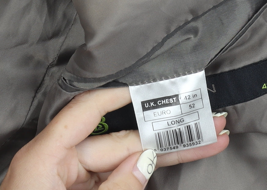 Mens UK Size 42 Burton Regular Grey Suit Jacket