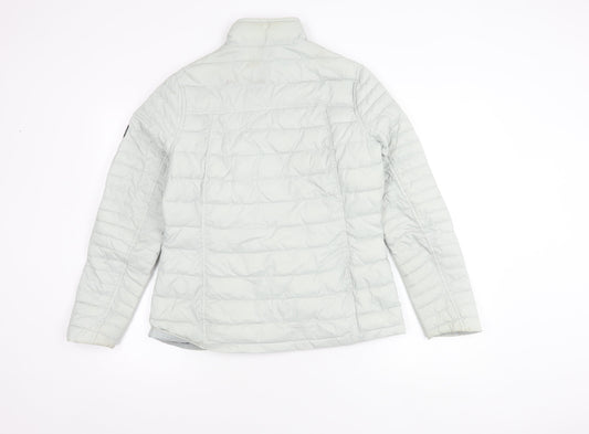 Barbour Women's Grey Puffer Jacket Size 12