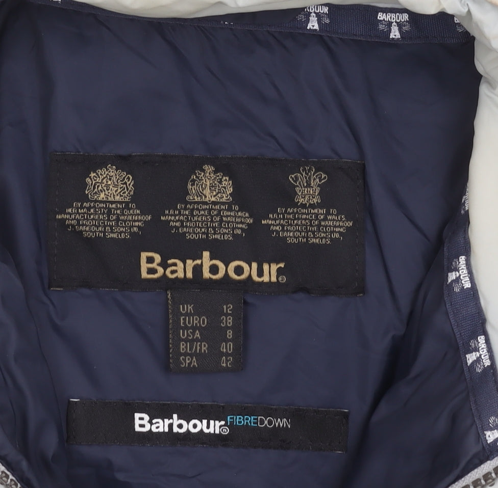 Barbour Women's Grey Puffer Jacket Size 12