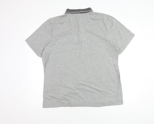 Sergio Tacchini Men's XL Grey Polo Shirt