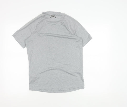 Under Armour Grey XS Men's T-Shirt, Moisture Wicking Gym Wear