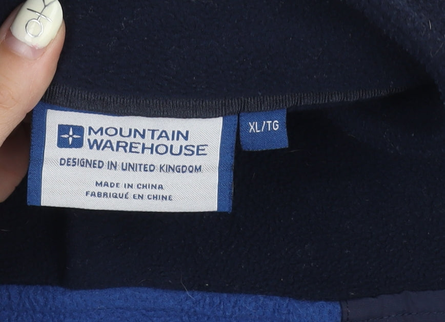 Mens UK Size XL Mountain Warehouse Blue Henley Sweatshirt
