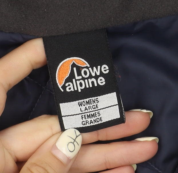 Womens UK Size L Lowe Alpine Blue Rain Coat