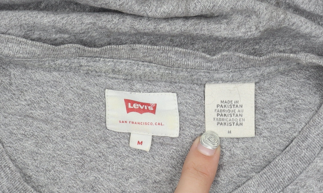 Unisex Adults UK Size M Levi's Grey Basic T-Shirt
