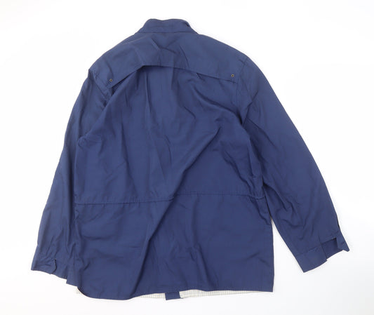 Mens UK Size L Ryan Outdoors Blue Windbreaker Coat