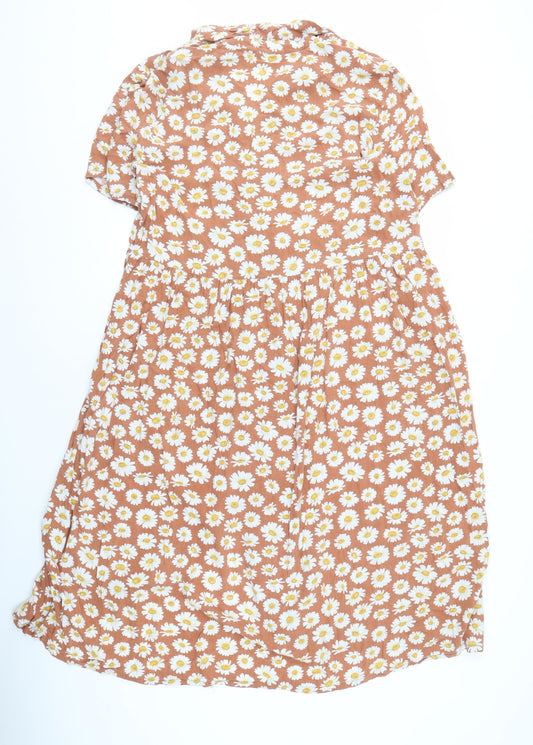 Monki Women's Multicoloured Floral Dress M