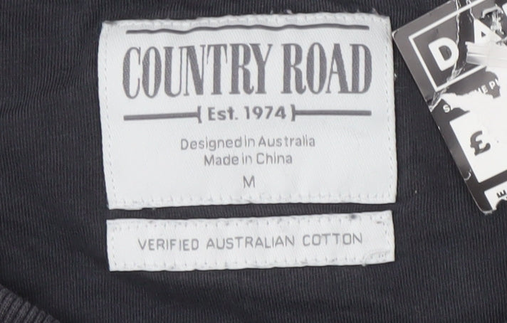 Country Road Men's Black Pullover Sweatshirt M